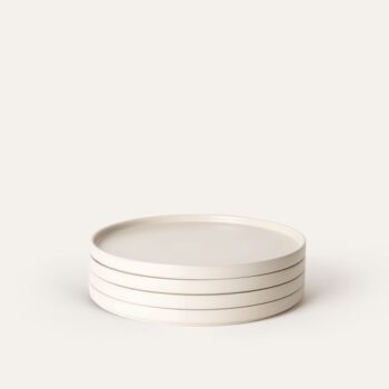 מגש חרס לבן